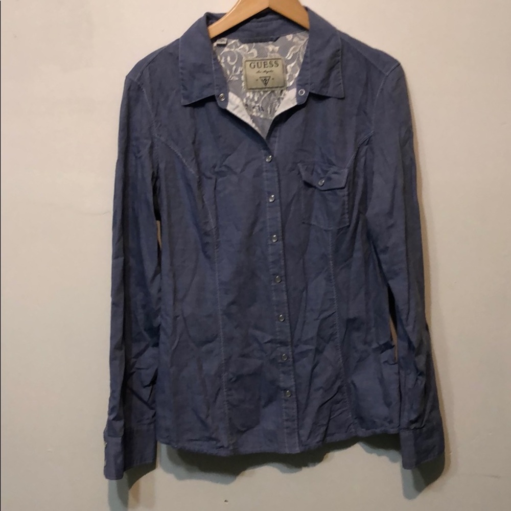 Guess Button down top